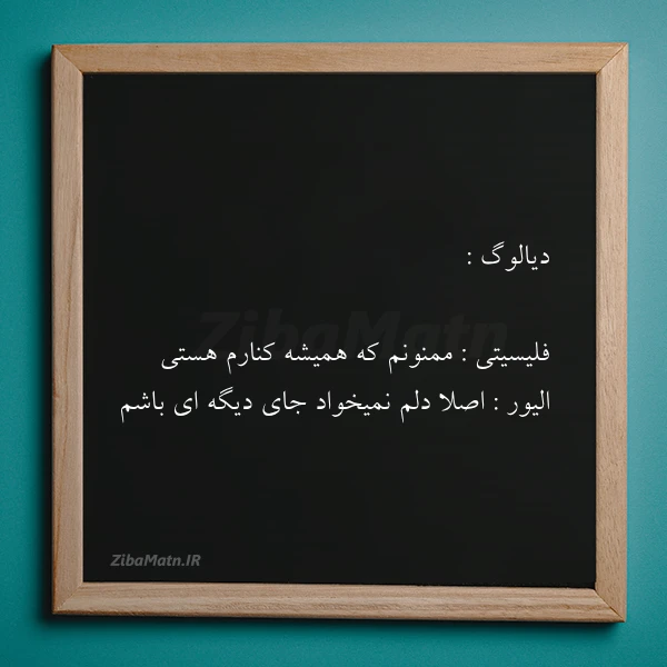 دیالوگ فلیسیتی ممنونم که