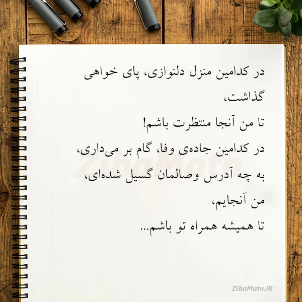 در کدامین منزل دلنوازی پای خواهی