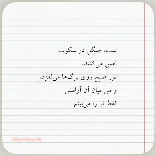 شب جنگل در سکوت نفس می