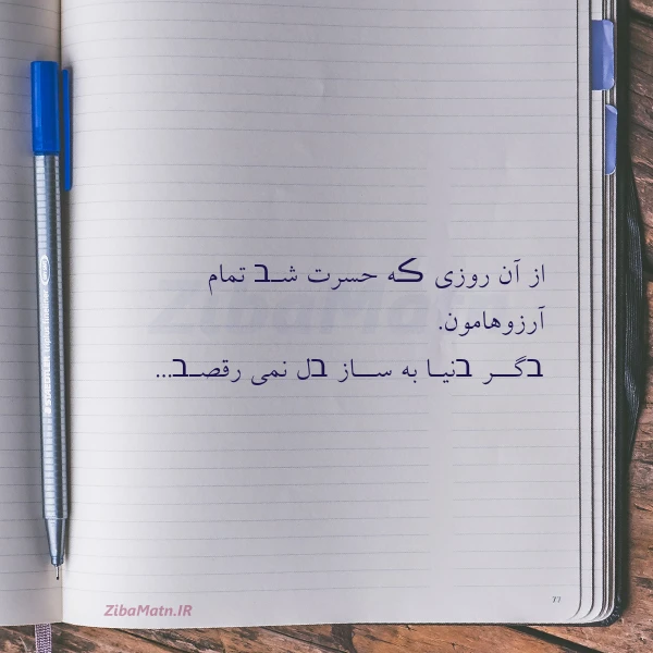 عکس نوشته از آن روزی ڪه حسرت شـב