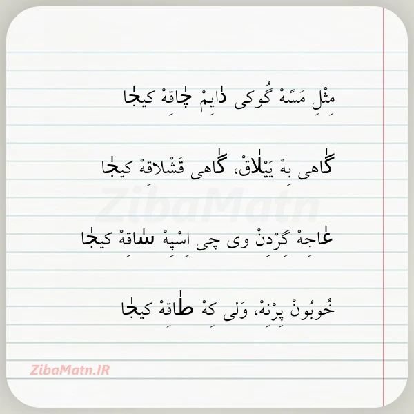 مثل مسه گوکی دایم چاقه کیجا