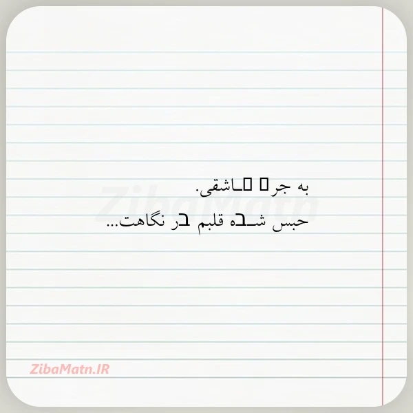به جرܩ ـاشقی حبس شـבه قلبم