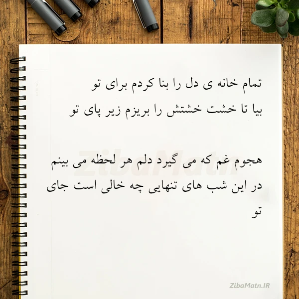 تمام خانه ی دل را بنا