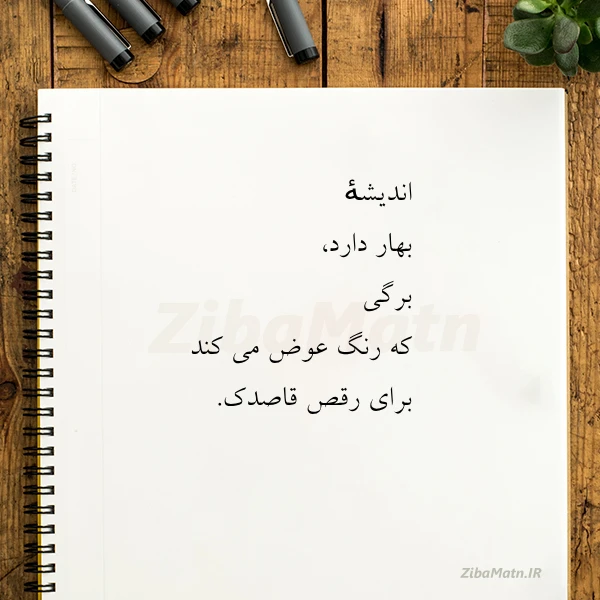 اندیشه بهار دارد برگی که رنگ